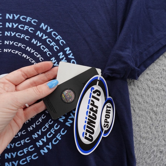 Concepts Sport NYCFC Womens TShirt‎ Large Blue New York City FC Soccer Tee NWT - Picture 5 of 13